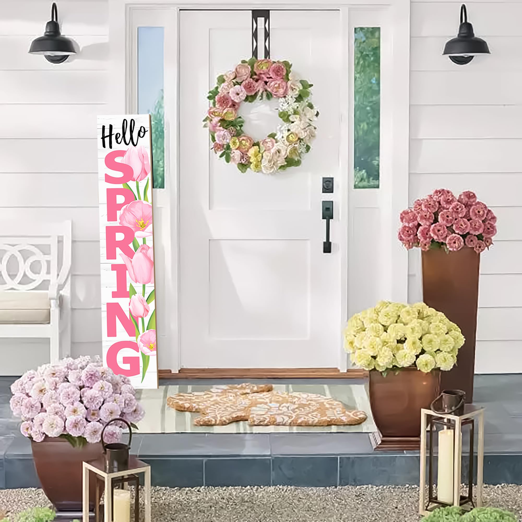 ANTPFAE Rustic front porch sign adds warm charm