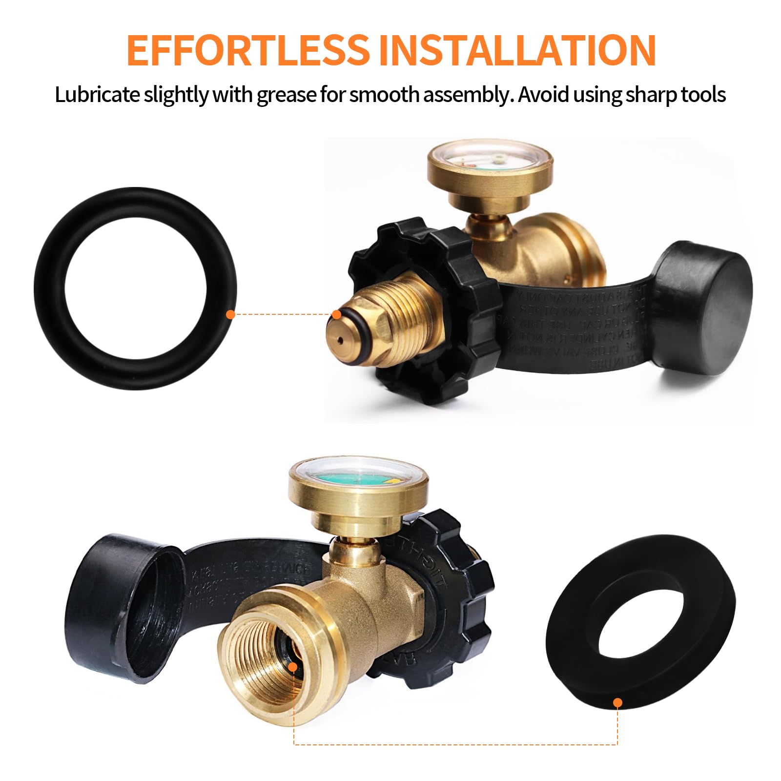 Antrys adapter seal detail highlights compatibility with POL fittings for safe connections.