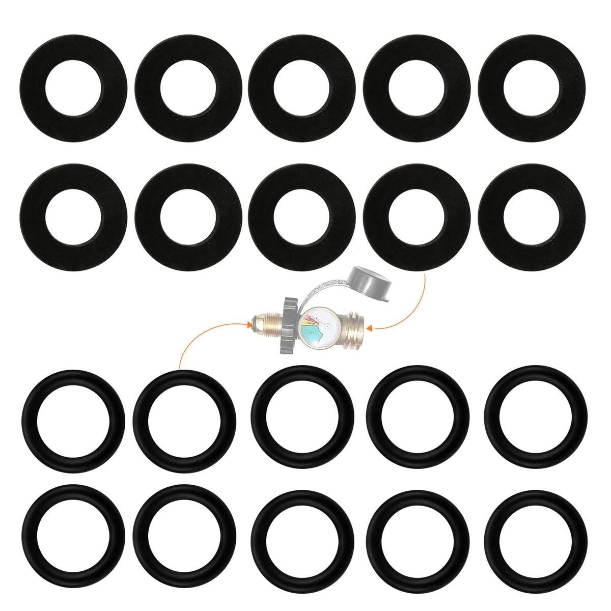 Antrys propane tank gasket closeup shows durable seal for outdoor use.