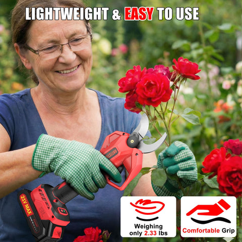 ANTTCTIG pruning shears include LED display for battery and count