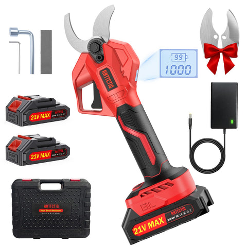 ANTTCTIG upgraded pruning shears showing 2-56-inch cutting diameter for heavy pruning