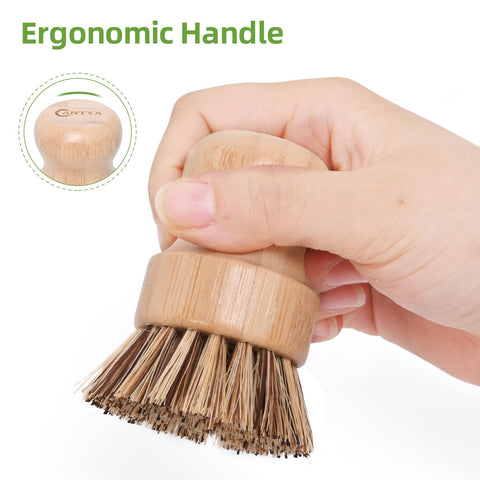 ANTYA sisal coir brush tackles grime on sinks and dishes