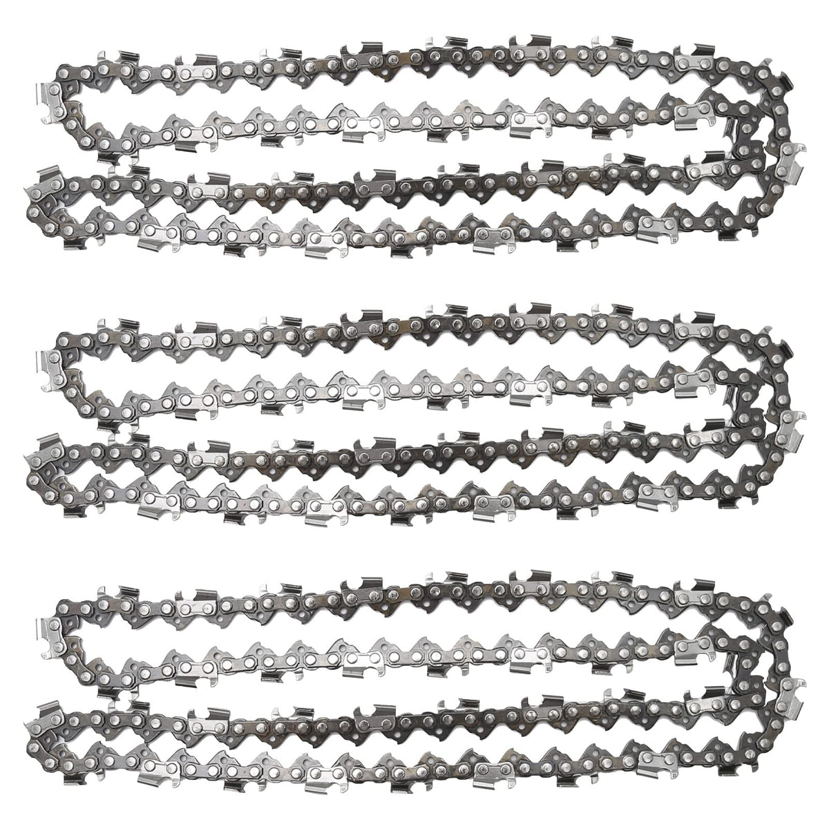 Anxingo 3-pack 20-inch chainsaw chain ready for quick replacement