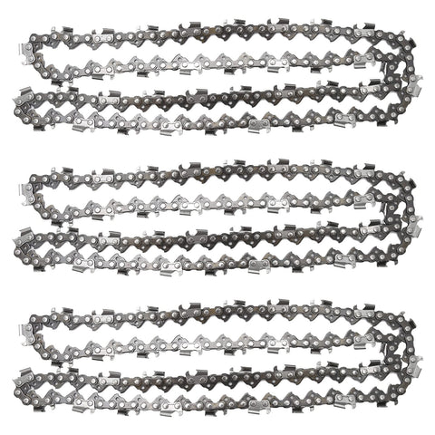 Anxingo 3-pack 20-inch chainsaw chain ready for quick replacement
