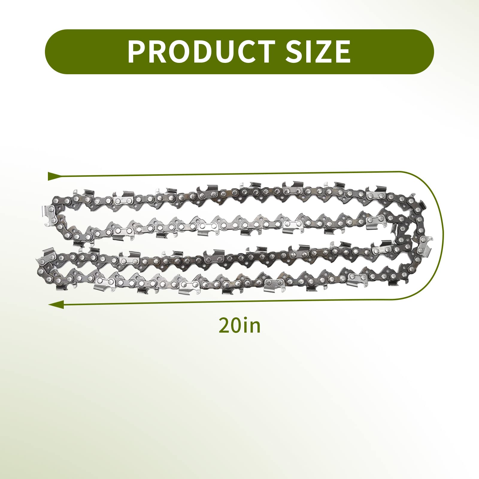 Anxingo 76-drive links chain fits many saws