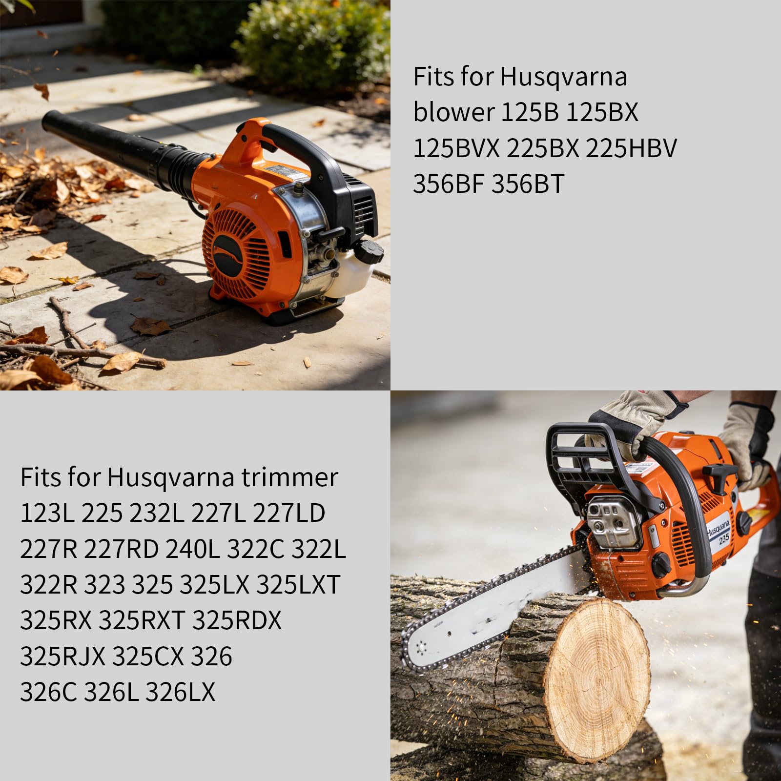 Anxingo fuel line replacement for Husqvarna 125B/125BX/225BX, durable fit.