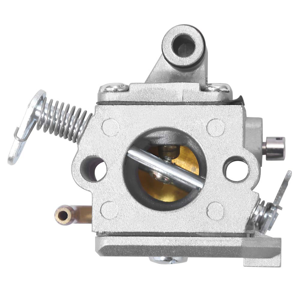 Anxingo MS170 carburetor packaging includes a complete rebuild kit.