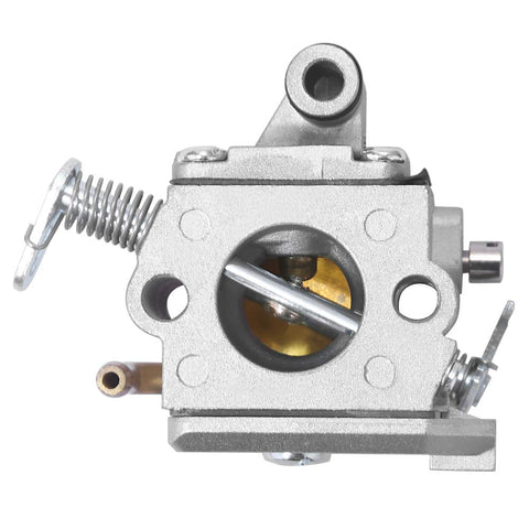 Anxingo MS170 carburetor packaging includes a complete rebuild kit.