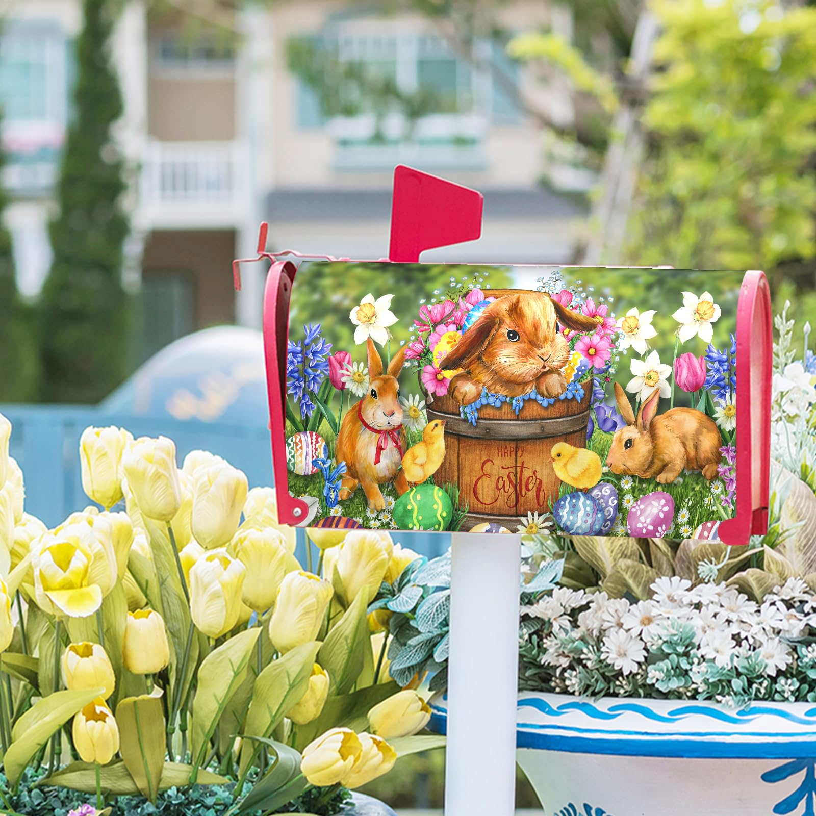 Anyako easy-install mailbox wrap ready for outdoor use