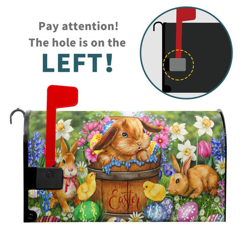 Anyako spring flowers mailbox wrap vibrant colors for curb appeal