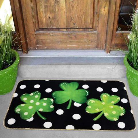 AnyDesign 17x29 inch mat fits most doorways and thresholds.