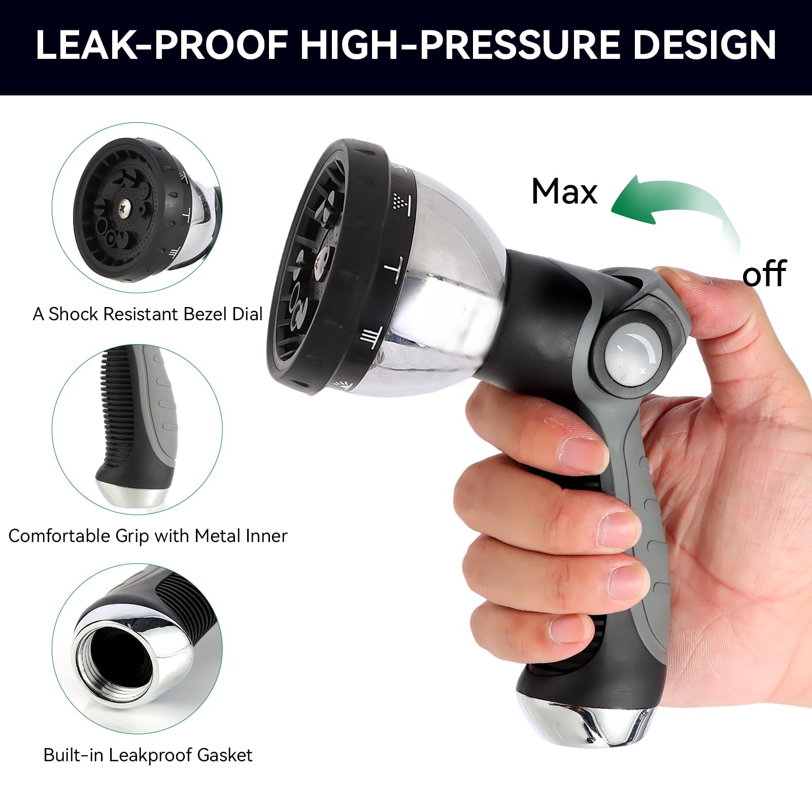 AnyEasy leak-proof design secures a steady flow and reliable connection.