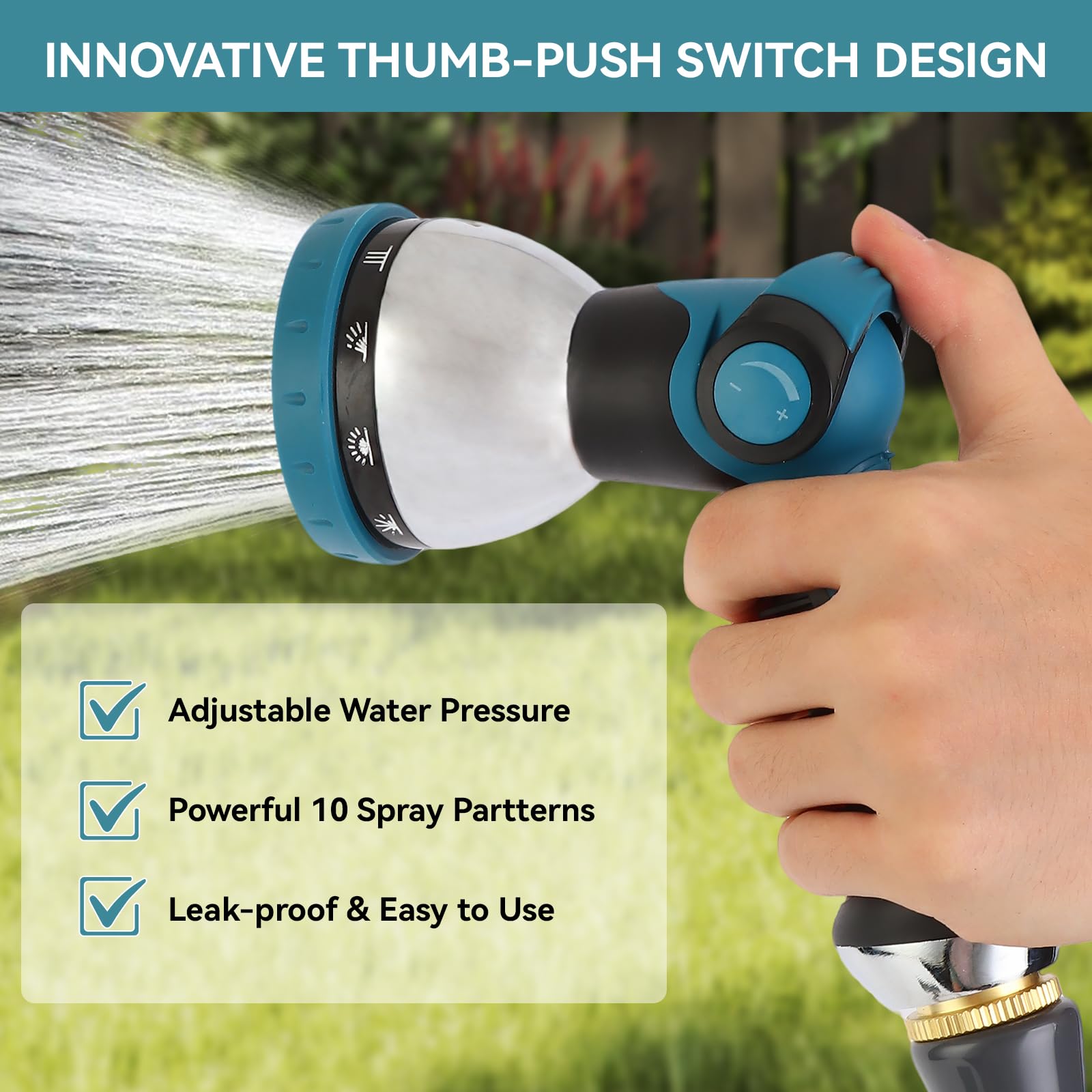 AnyEasy garden nozzle suitable for watering plants, pets, and outdoor cleaning.