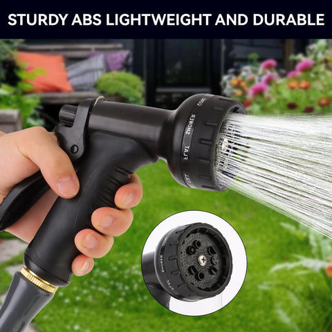 AnyEasy nozzle showing the 10 spray modes for versatile watering and cleaning