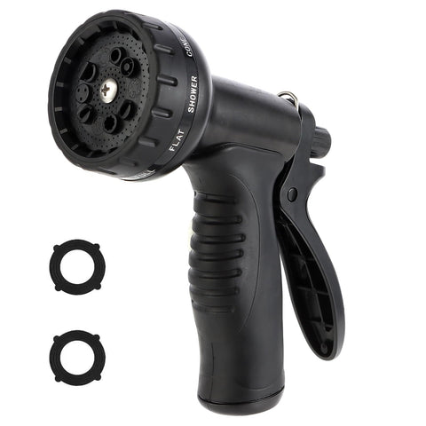 AnyEasy garden hose nozzle close-up highlights sturdy ABS body designed for longevity