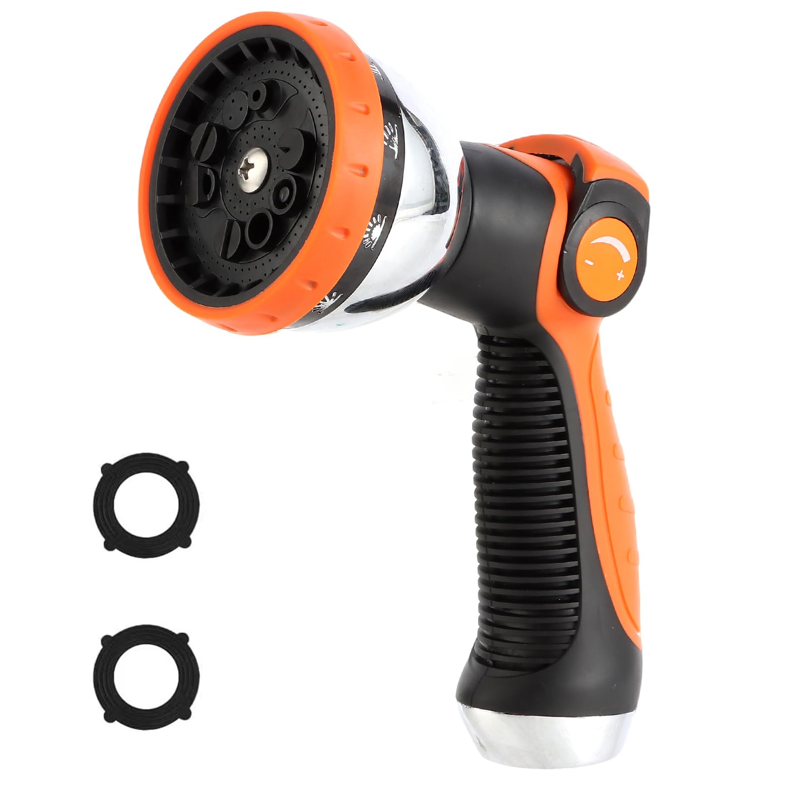 AnyEasy garden hose nozzle with thumb control for comfortable watering