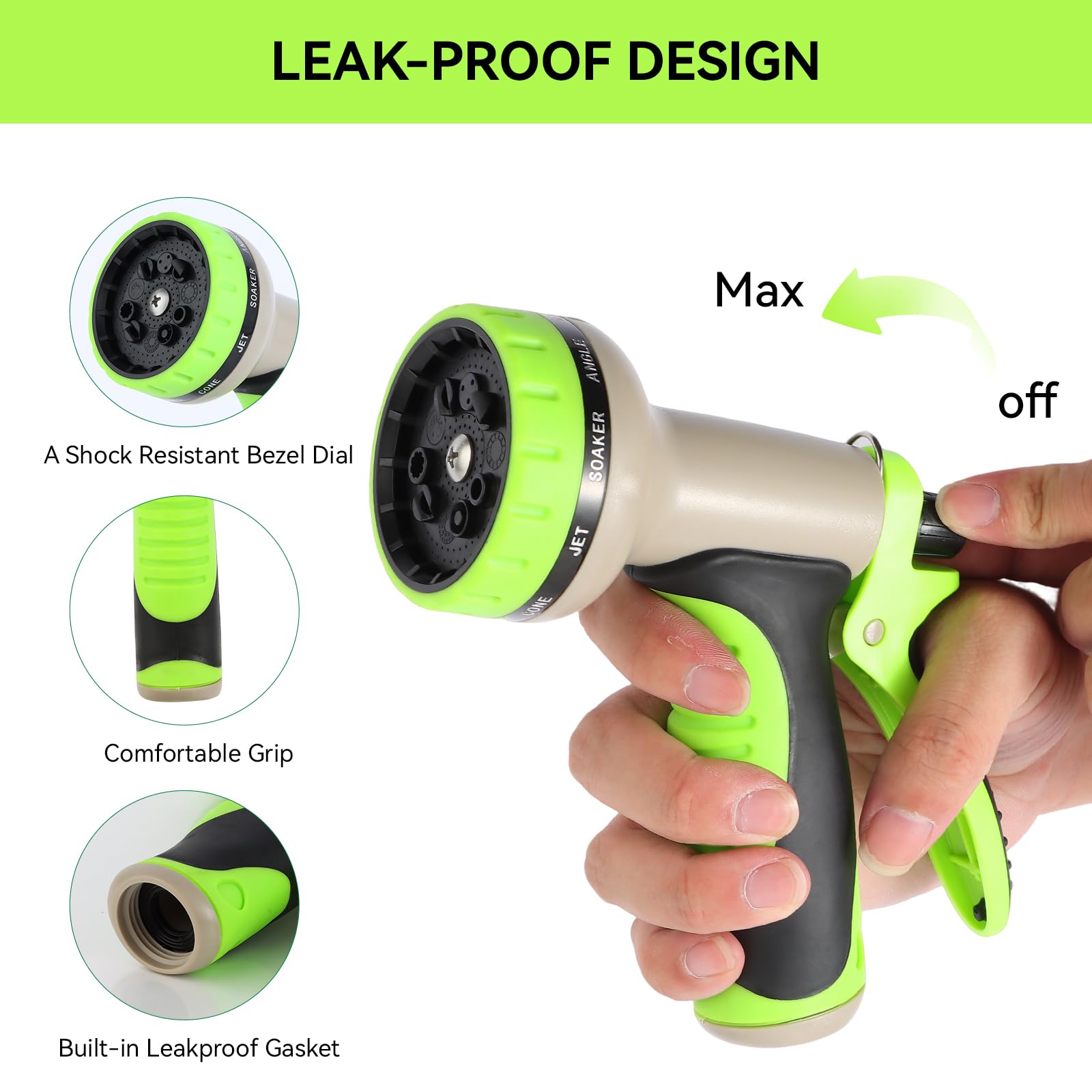 AnyEasy leak-proof seal ensures steady water flow with a secure connection