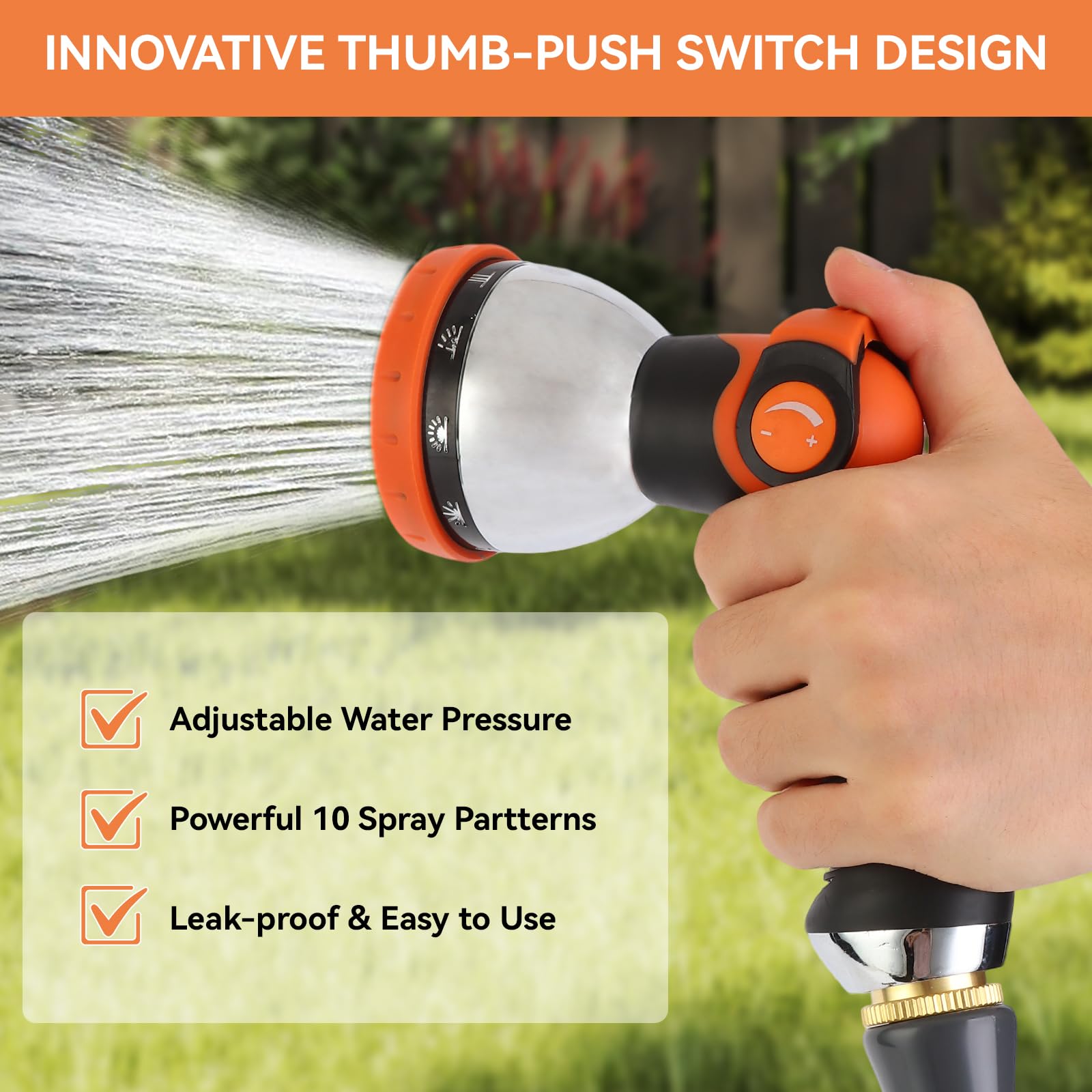 AnyEasy nozzle supports pets, plants, and lawn watering tasks