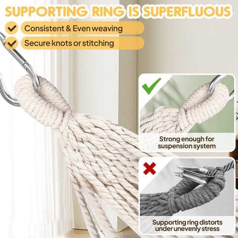ANYOO 660lbs-weight-capacity offers sturdy support for individuals or couples.