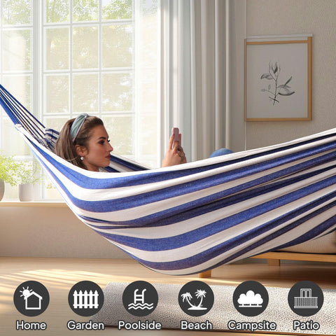 ANYOO portable hammock with travel bag for camping trips