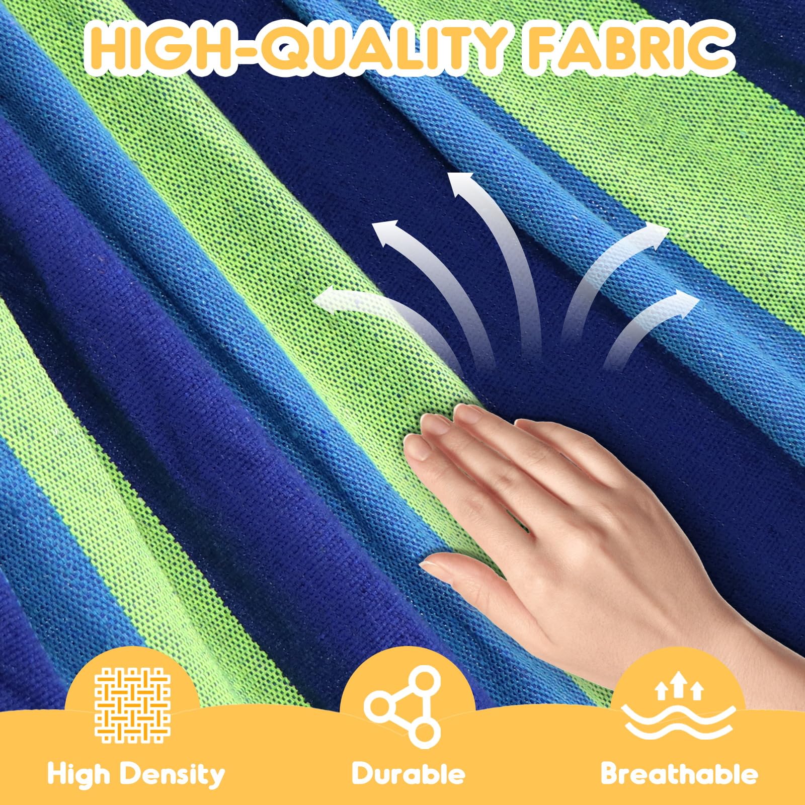 ANYOO hammock anti-rollover design provides a flatter, safer resting surface.