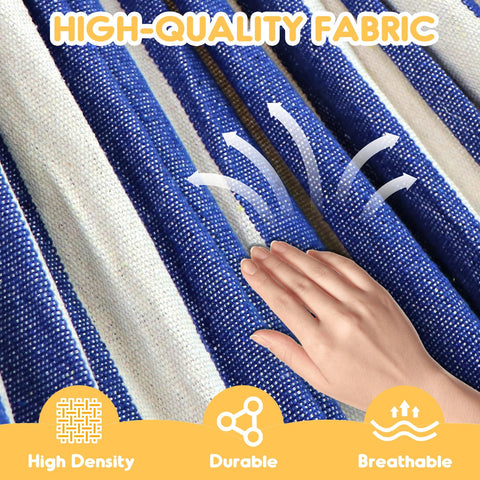 ANYOO hammock with tree straps and carabiners for easy setup