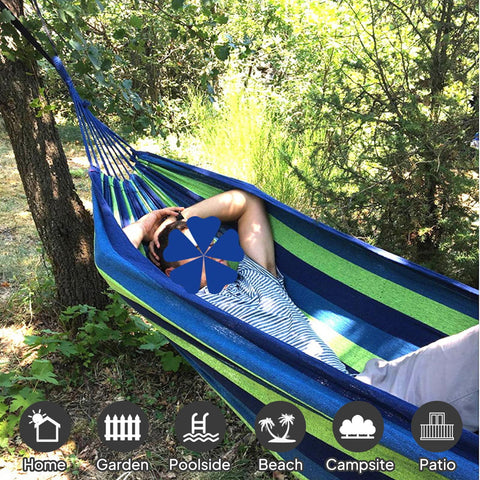 ANYOO hammock tree straps and carabiners protect trees during setup.