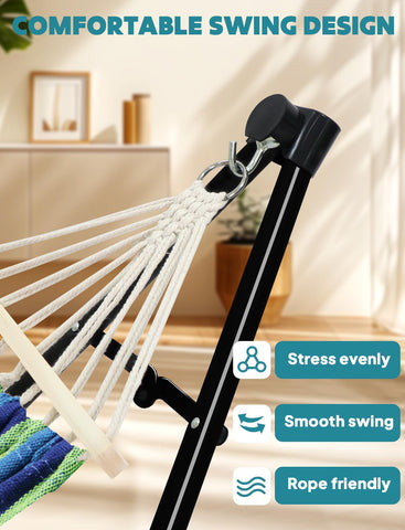 Anyoo outdoor relaxation on patio or porch with flexible positioning.