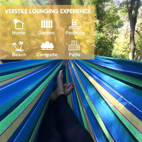 ANYOO portable-hammock-travel-bag makes transport and storage effortless.