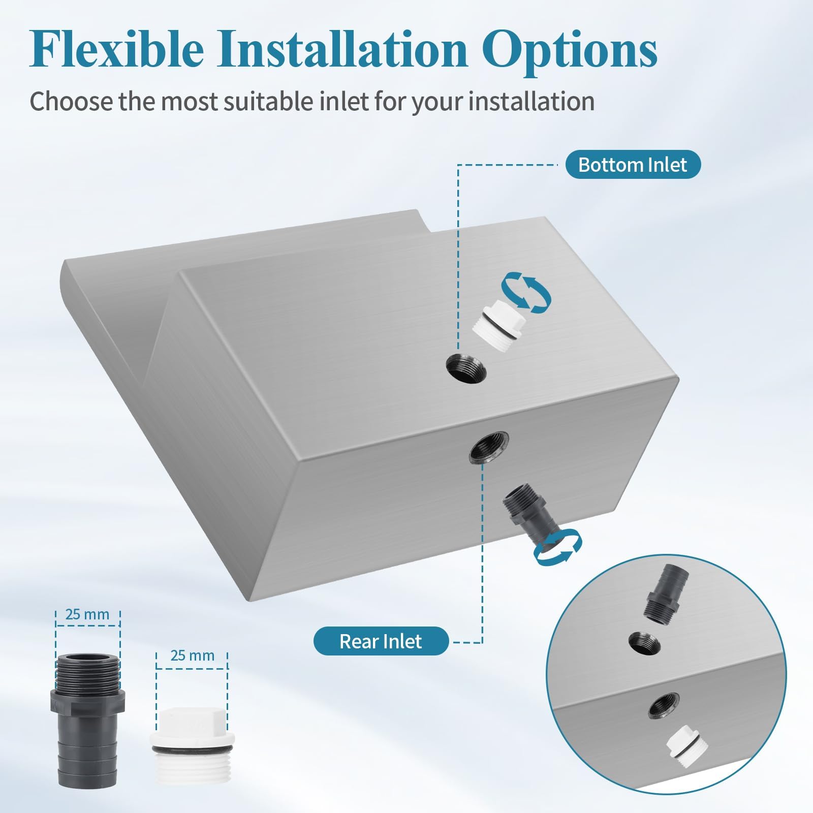 Anyprime pond waterfall box filter system detail emphasizes debris capture and water clarity.