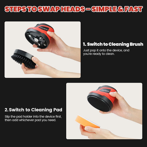 Anysigma Electric Grill Brush USB charging port for quick recharge.