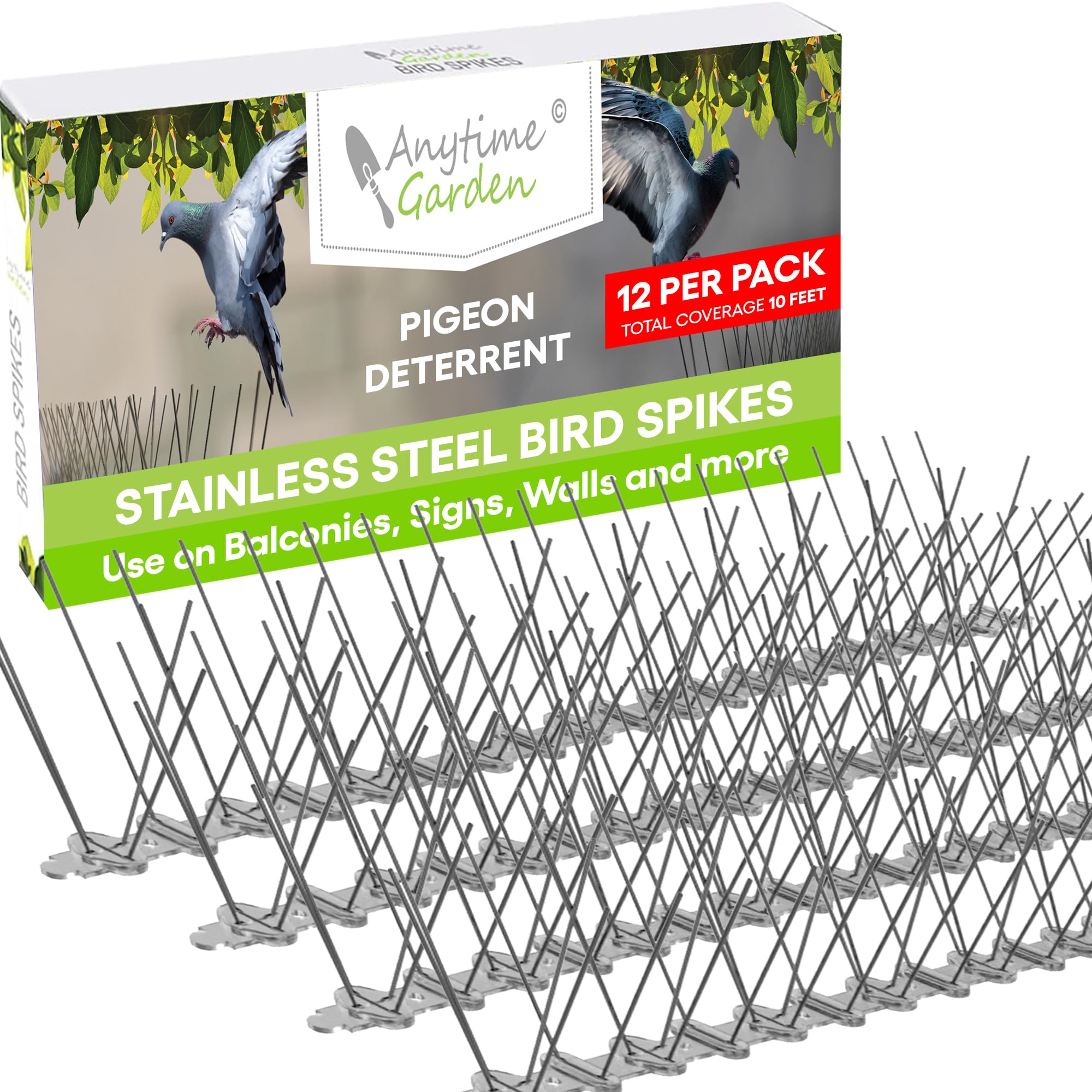 Anytime Garden bird spikes provide 10ft coverage for ledges