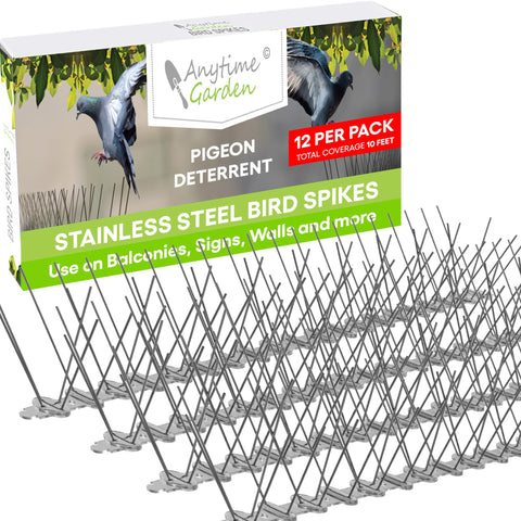 Anytime Garden bird spikes provide 10ft coverage for ledges