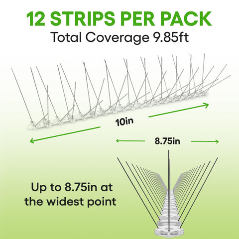 Anytime Garden stainless steel spikes close-up showing durable construction