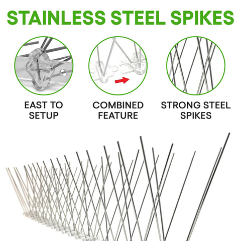 Anytime Garden weatherproof spikes resisting rain and snow