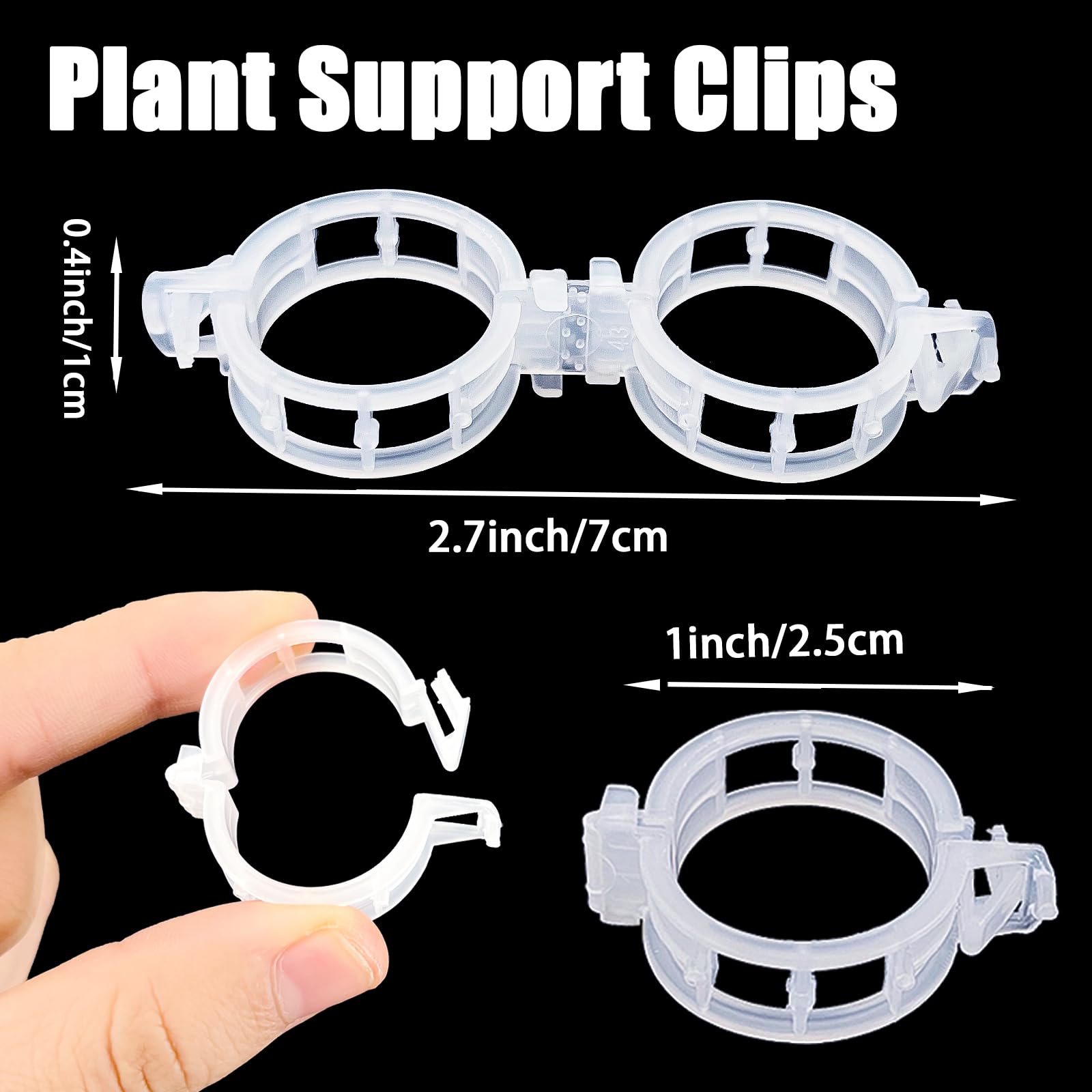 Anyumocz clip close-up shows durable plastic and smooth surface for easy reuse.
