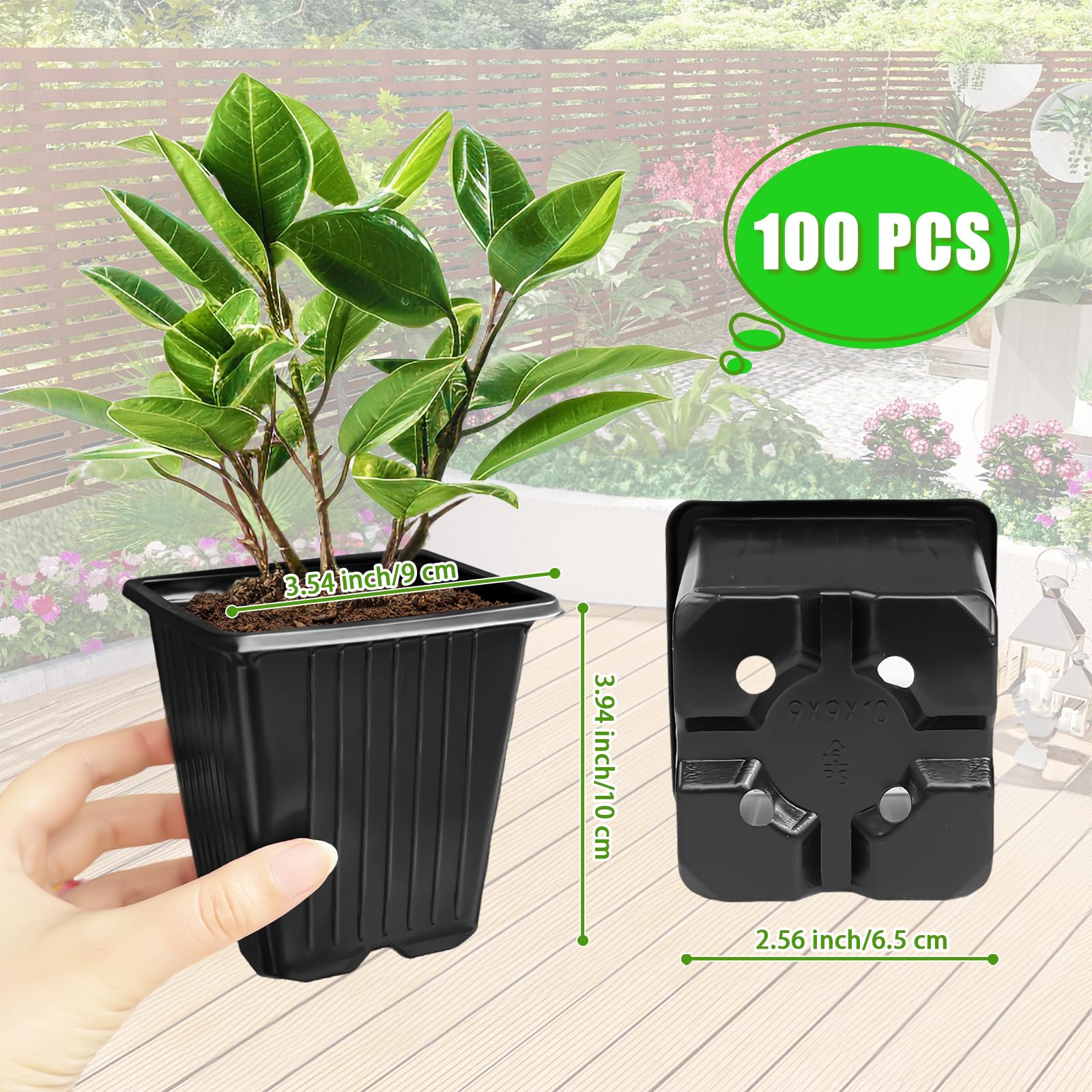 Anyumocz seedling pot 3.5-inch size supports compact, organized germination trays.