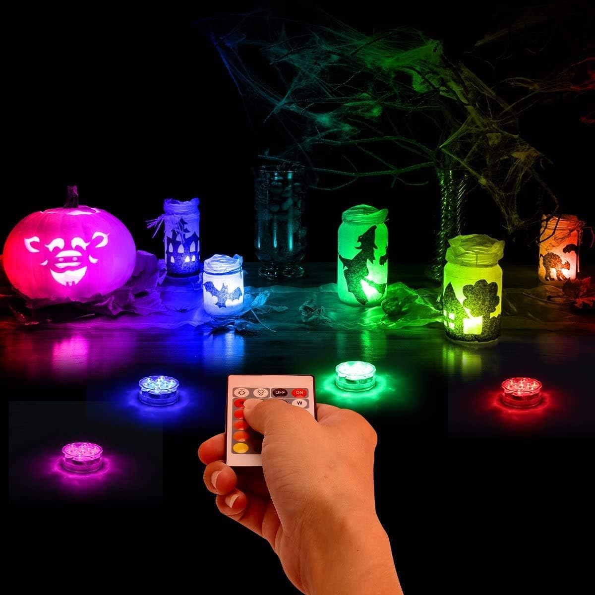 Anziner LED light with remote color control for easy multicolor underwater lighting