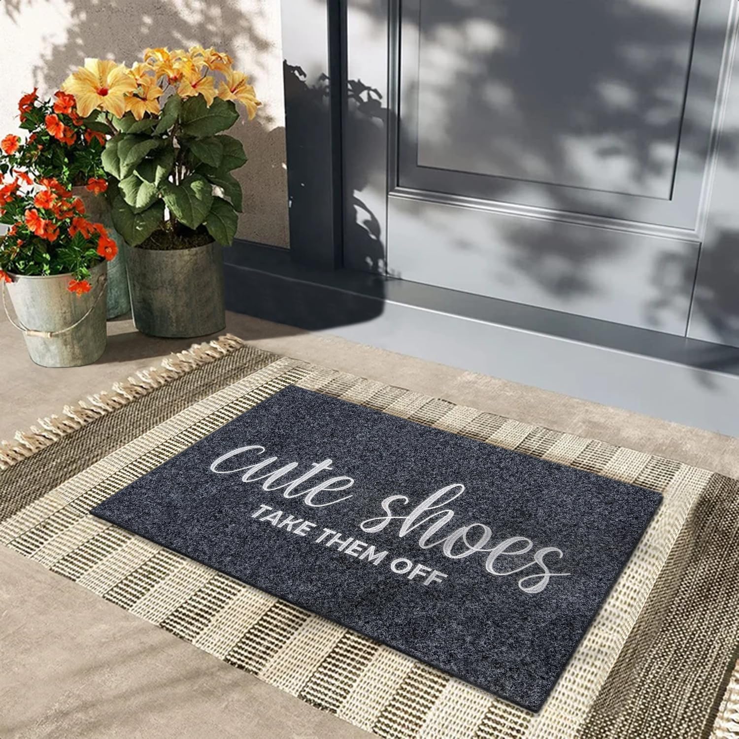 AOAOPQ durable mat designed for high-traffic doorways.