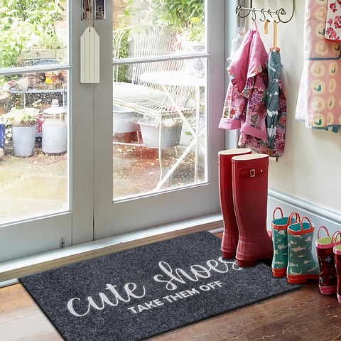 AOAOPQ embroidered TAKE THEM design greets guests playfully.