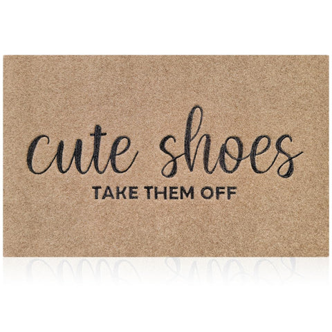 AOAOPQ welcome mat at front door in brown, inviting guests with cozy everyday charm.