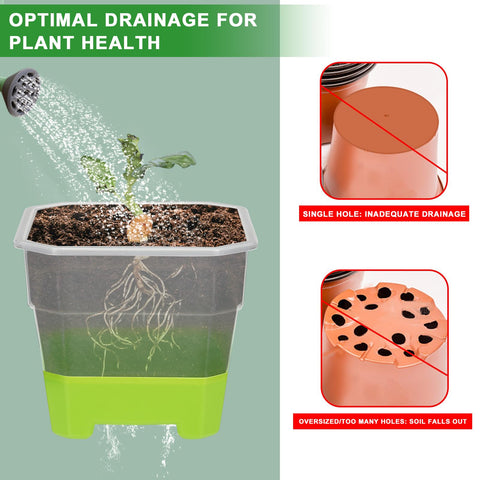 Aobiono 4-inch seed starting pot suitable for indoor gardening