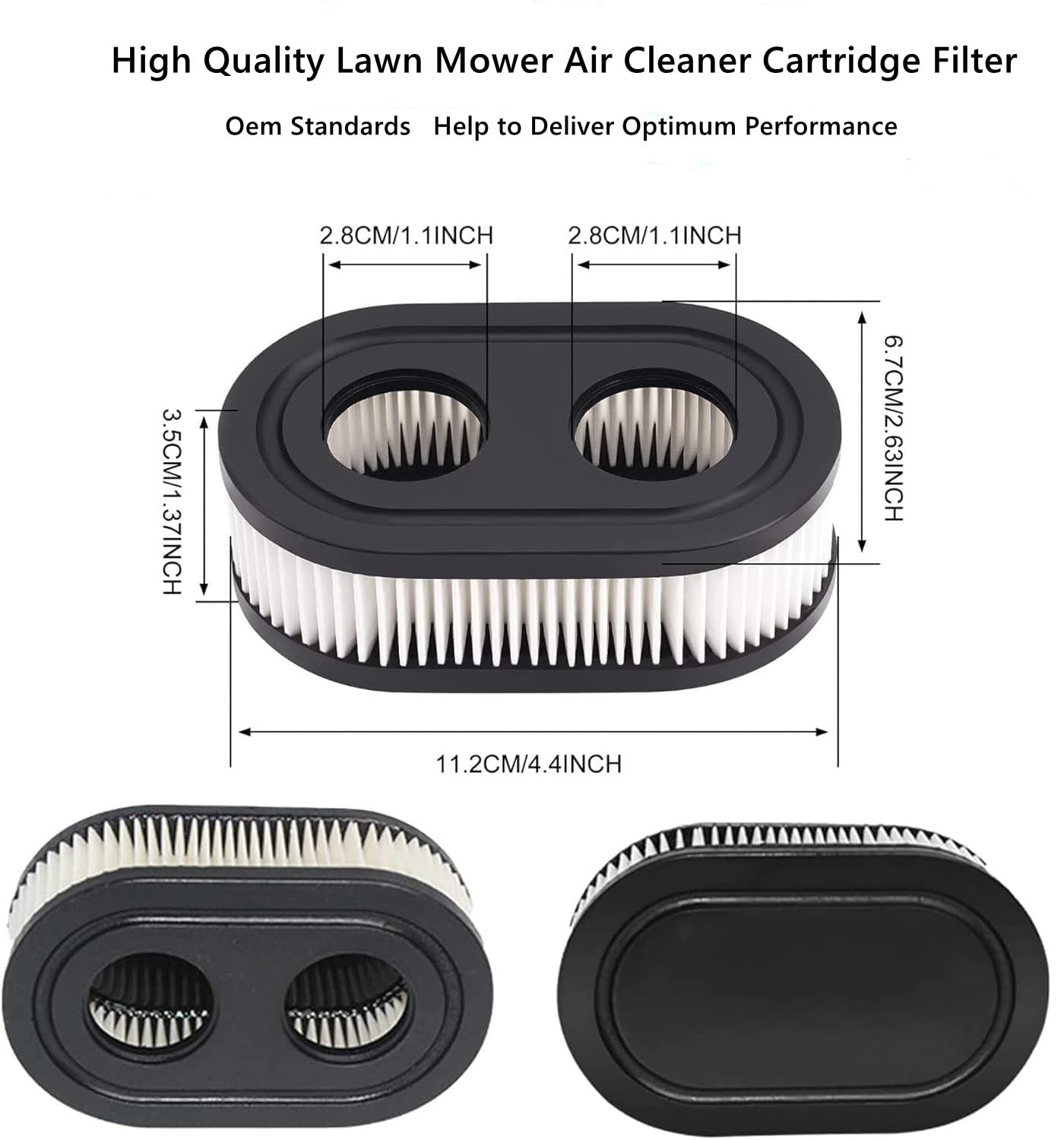 Aocctez air filter paper detail showing fine filtration for cleaner intake