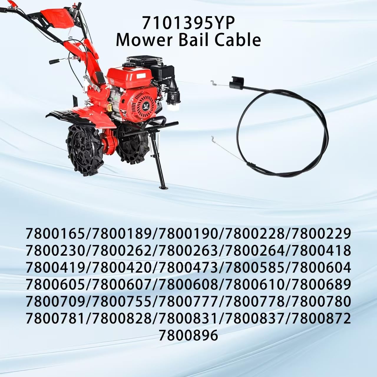 Aocies bail cable compatible with Briggs & Stratton models for universal replacement