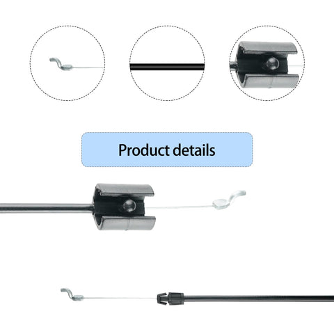 Aocies bail cable durable construction with rubber exterior and plated inner wire