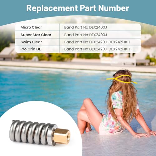 Aocies Hayward filter tank clamp brass fittings shown as replacement parts