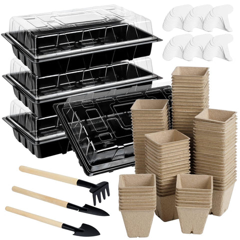 Aodaer seed starter tray full set for organized germination and easy transplant