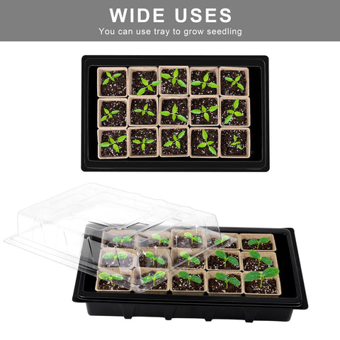 Aodaer transparent lid helps maintain humidity during germination.