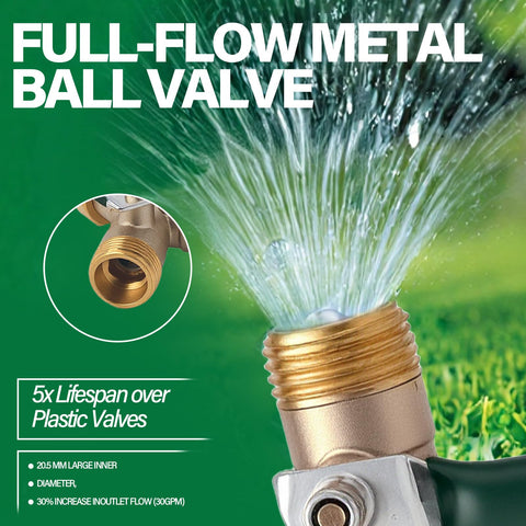 AOGCXDR brass garden hose splitter installation guide showing tool-free setup.