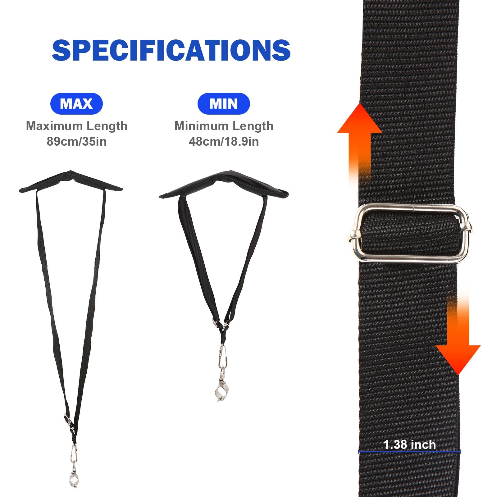 Aoheke padded-shoulder strap reduces shoulder pressure during long sessions